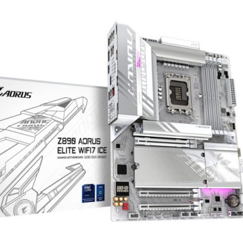 Gigabyte Aorus Elite Wifi 7 ICE Z890 Motherboard ATX με Intel 1851 Socket
