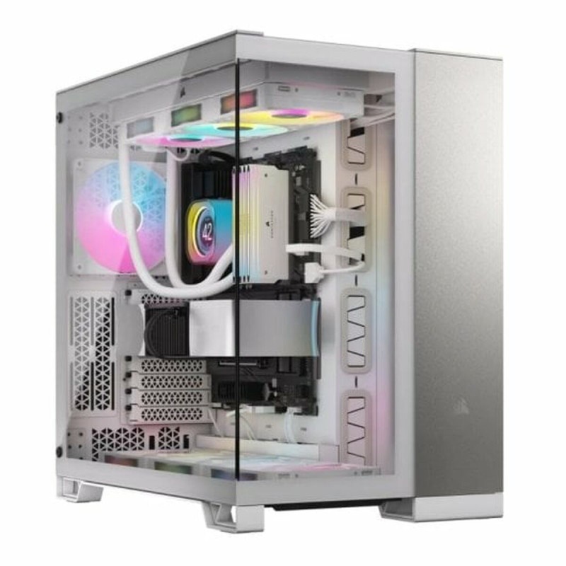 Corsair 6500X Gaming Midi Tower Κουτί Υπολογιστή με Πλαϊνό Παράθυρο Λευκό/Γκρι Σατινέ