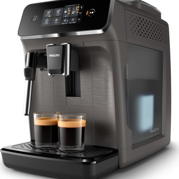 Philips Series 2200 Αυτόματη Μηχανή Espresso 1500W Πίεσης 15bar με Μύλο Άλεσης Γκρι