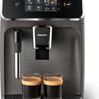 Philips Series 2200 Αυτόματη Μηχανή Espresso 1500W Πίεσης 15bar με Μύλο Άλεσης Γκρι