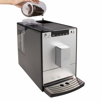 Melitta Solo Pure Αυτόματη Μηχανή Espresso 1400W Πίεσης 15bar με Μύλο Άλεσης Ασημί