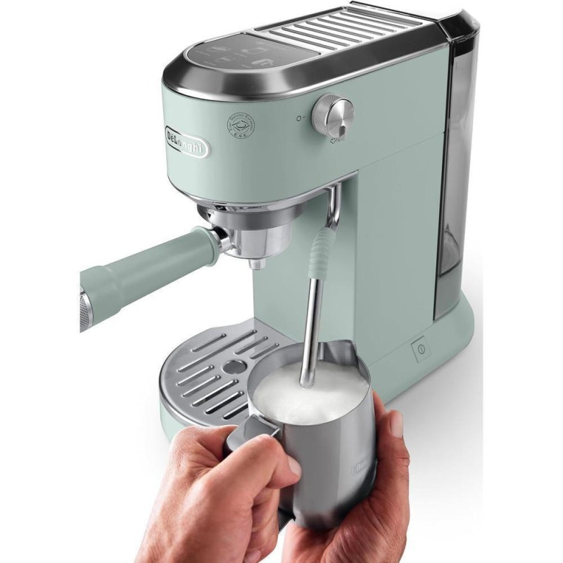 De'Longhi Dedica Duo Μηχανή Espresso 1450W Πίεσης 15bar Silver