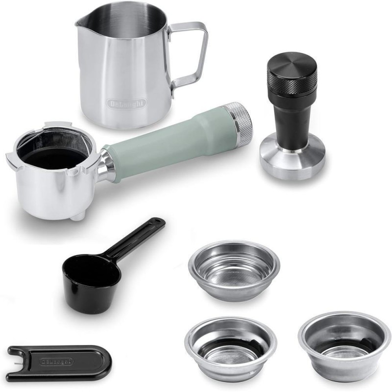 De'Longhi Dedica Duo Μηχανή Espresso 1450W Πίεσης 15bar Silver