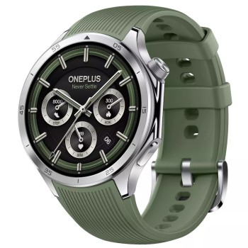 OnePlus Watch 3 Stainless Steel 47mm Αδιάβροχο με Παλμογράφο (Emerald Titanium)