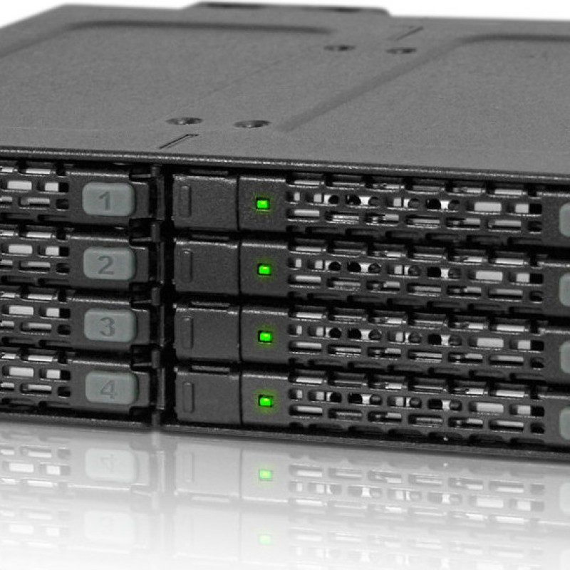 Icy Dock ToughArmor Rugged Full Metal 8-Bay 2.5 Inch SATA HDD/SSD (7mm) Backplane Cage for External 5.25 Inch Bay Μαύρο (MB998SP-B)