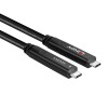 Lindy USB 3.2 Cable USB-C male - USB-C 60W Μαύρο 10m (43333)