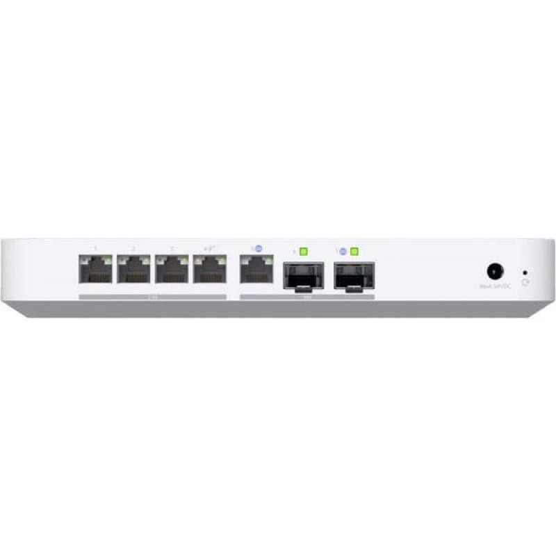 Ubiquiti Ucg-fiber Dual-wan Unifi Cloud Gateway Fiber Quad Core 2.2ghz 3gb 1x10gbe Wan 1xsfp+ Wan 4x2.5gbe 1xsfp+ Lan 1xpoe-out