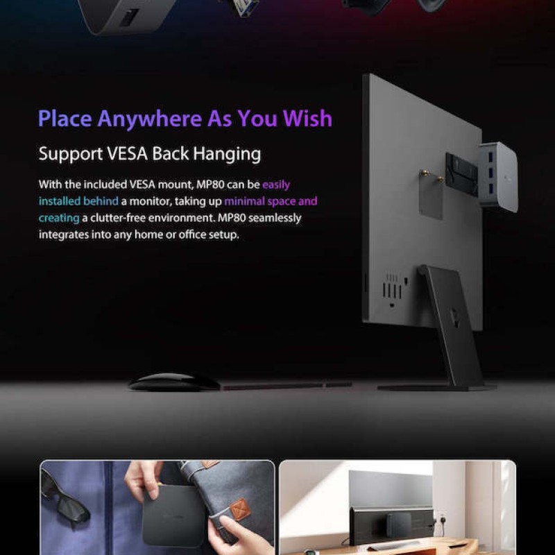 BlackView MP80 Mini PC (N-Series N97/16GB DDR4/1TB SSD/W11 Pro)
