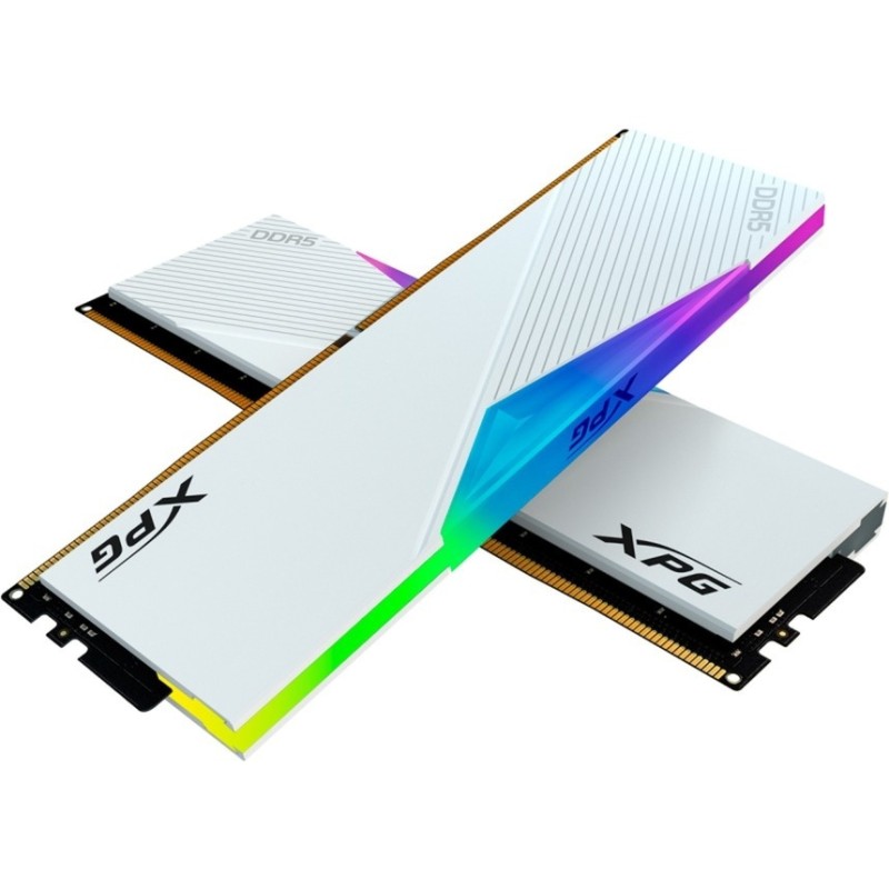 Adata Lancer RGB DDR5 64GB RAM με 2x32GB Modules και Ταχύτητα 6400 για Desktop AX5U6400C3232G-DCLARWH