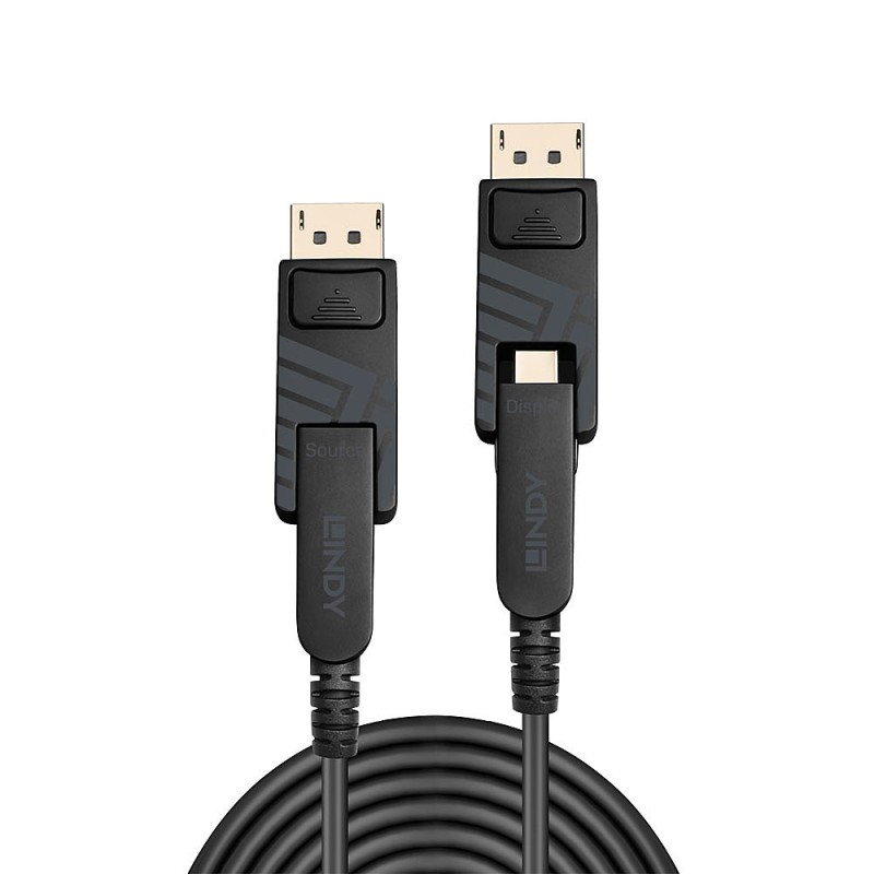 Lindy Cable DisplayPort male - DisplayPort male 10m Μαύρο (38480)
