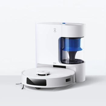 Ecovacs Deebot N20 Plus Σκούπα Ρομπότ για Σκούπισμα & Σφουγγάρισμα με Χαρτογράφηση και Wi-Fi Λευκή