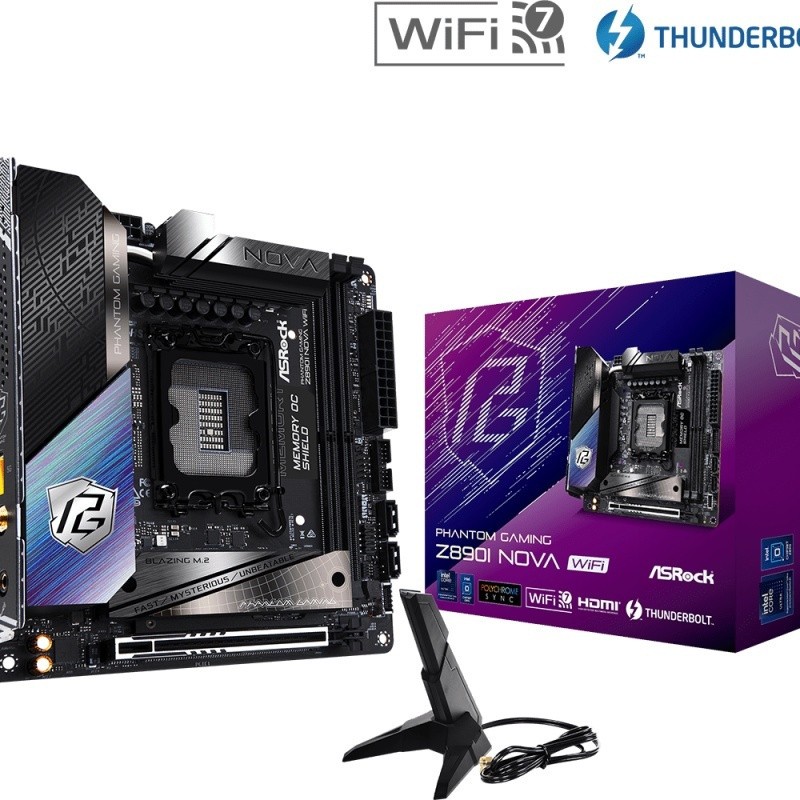 ASRock Phantom Gaming Z890I Nova WiFi Motherboard Mini ITX με Intel 1851 Socket
