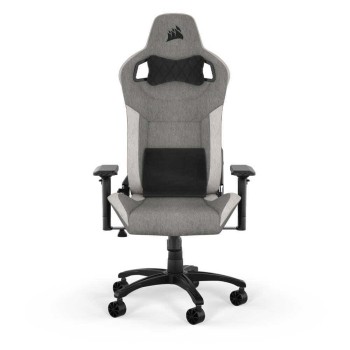 Corsair T3 Rush Fabric (2023) Υφασμάτινη Καρέκλα Gaming με Ρυθμιζόμενα Μπράτσα Γκρι/Λευκό
