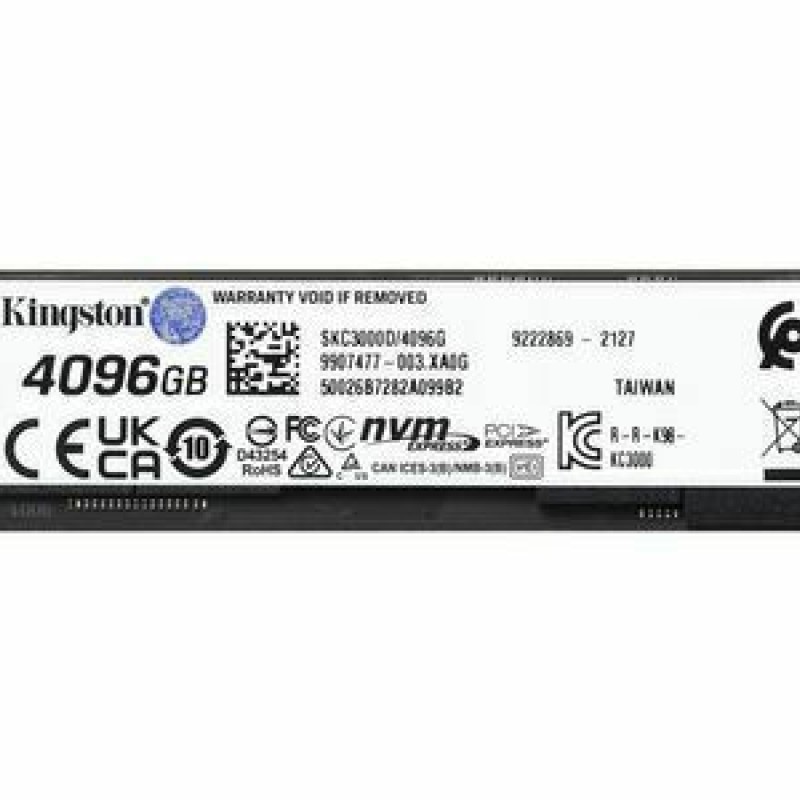 Kingston KC3000 SSD 4.1TB M.2 NVMe PCI Express 4.0 SKC3000D/4096G