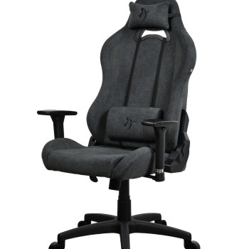 Arozzi Torretta Soft Fabric V2 Υφασμάτινη Καρέκλα Gaming με Ρυθμιζόμενα Μπράτσα Dark Grey