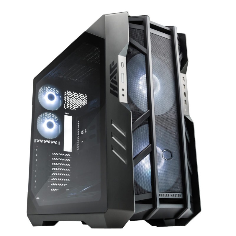 CoolerMaster HAF 700 The Berserker Gaming Full Tower Κουτί Υπολογιστή με Πλαϊνό Παράθυρο και RGB Φωτισμό Titanium Grey