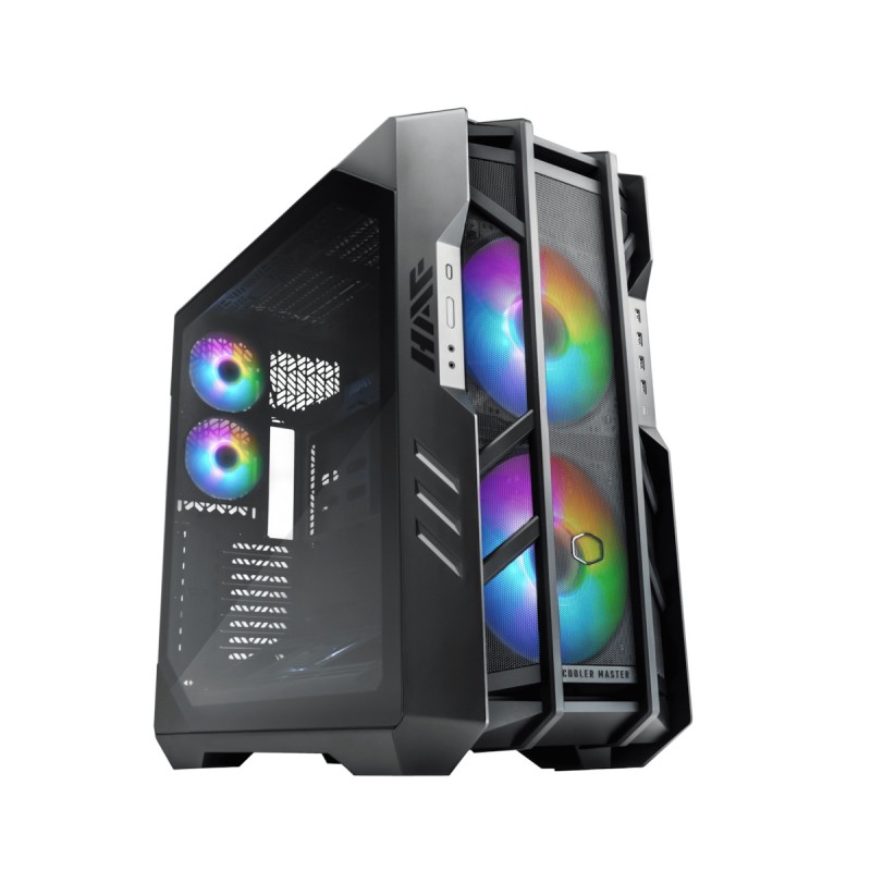 CoolerMaster HAF 700 The Berserker Gaming Full Tower Κουτί Υπολογιστή με Πλαϊνό Παράθυρο και RGB Φωτισμό Titanium Grey