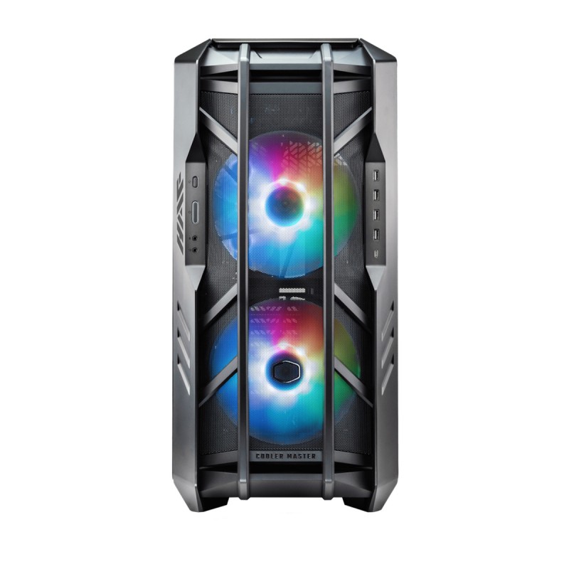 CoolerMaster HAF 700 The Berserker Gaming Full Tower Κουτί Υπολογιστή με Πλαϊνό Παράθυρο και RGB Φωτισμό Titanium Grey