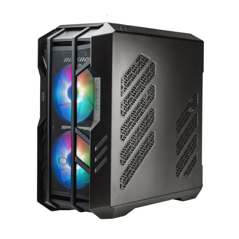 CoolerMaster HAF 700 The Berserker Gaming Full Tower Κουτί Υπολογιστή με Πλαϊνό Παράθυρο και RGB Φωτισμό Titanium Grey