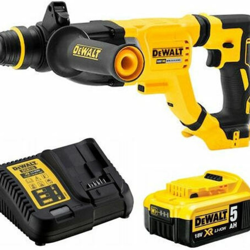 Dewalt DCH263P1 Κρουστικό Σκαπτικό Πιστολέτο Μπαταρίας Brushless 18V 1x5Ah με Υποδοχή SDS Plus DCH263P1