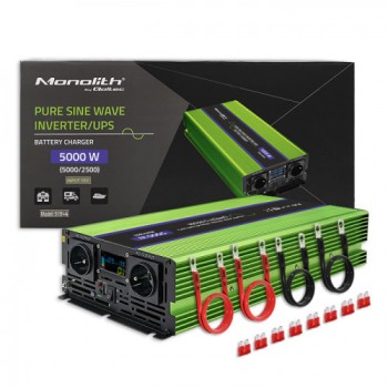Qoltec Inverter Καθαρού Ημιτόνου 5000W 24V