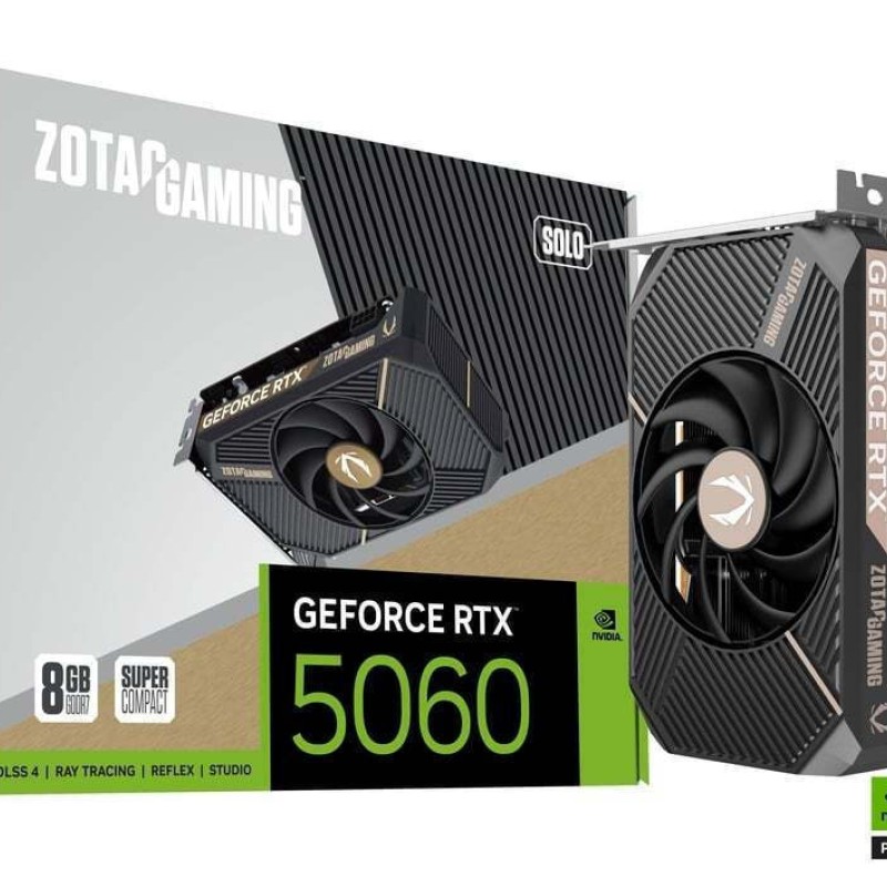 Zotac GeForce RTX 5060 8GB GDDR7 Solo Κάρτα Γραφικών ZT-B50600G-10L