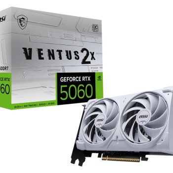 MSI GeForce RTX 5060 8GB GDDR7 Ventus 2X OC White Κάρτα Γραφικών V537-003R