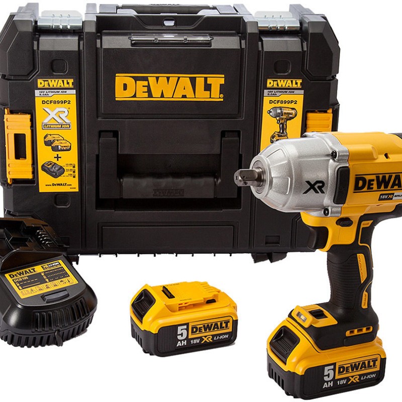 Dewalt DCF899P2 Brushless Μπουλονόκλειδο Μπαταρίας 18V 2x5Ah με Υποδοχή 1/2