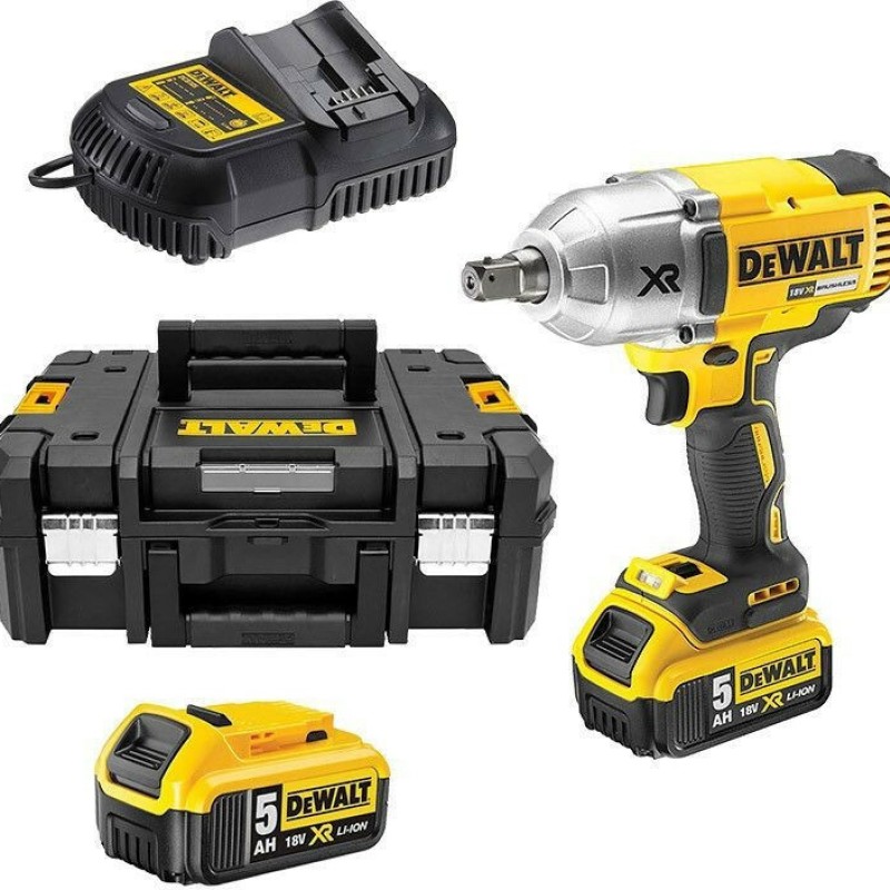 Dewalt DCF899P2 Brushless Μπουλονόκλειδο Μπαταρίας 18V 2x5Ah με Υποδοχή 1/2