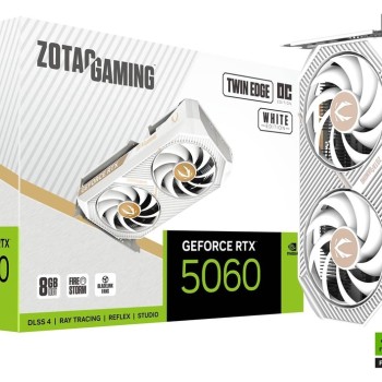 Zotac GeForce RTX 5060 8GB GDDR7 Twin Edge OC White Κάρτα Γραφικών ZT-B50600Q-10M