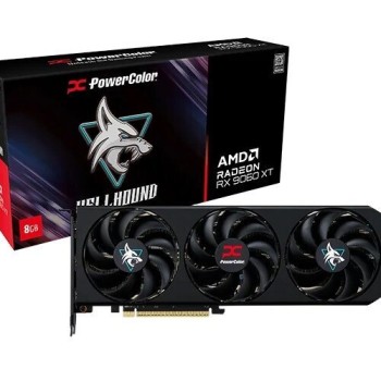 PowerColor Radeon RX 9060 XT 8GB GDDR6 Hellhound Κάρτα Γραφικών RX9060XT 8G-L/OC