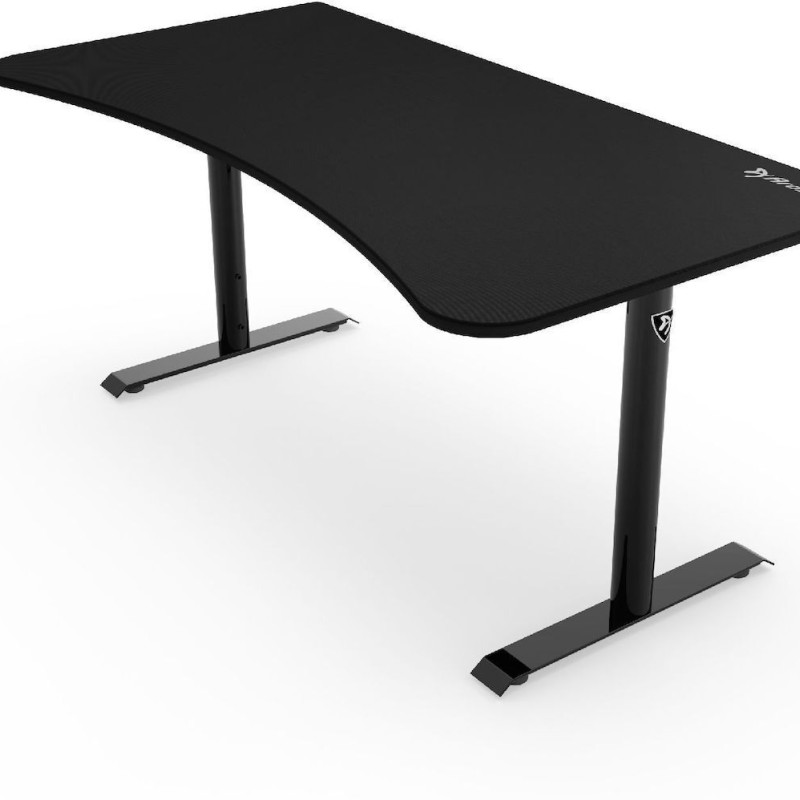 Γραφείο Gaming Arena Ξύλινο Pure Black με Μεταλλικά Πόδια 160x82x70εκ. ARENA-PURE-BLACK