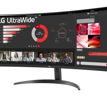 LG 34WR50QK-B Ultrawide VA HDR Curved Monitor 34