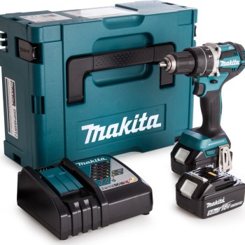 Makita DHP484RTJ Κρουστικό Δραπανοκατσάβιδο Μπαταρίας Brushless 18V 2x5Ah DHP484RTJ