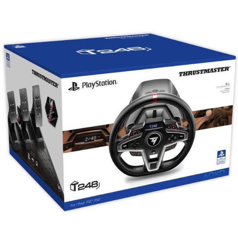 Thrustmaster T248 Force Feedback Τιμονιέρα με Πετάλια για PS4 / PC / PS5