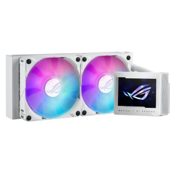 Asus ROG Ryujin III 240 Υδρόψυξη Επεξεργαστή Διπλού Ανεμιστήρα 120mm για Socket AM4/AM5/1700/1200/115x με ARGB Φωτισμό Λευκή