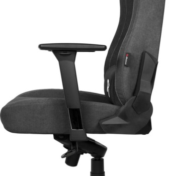 Arozzi Vernazza Soft Fabric Υφασμάτινη Καρέκλα Gaming με Ρυθμιζόμενα Μπράτσα Dark Grey