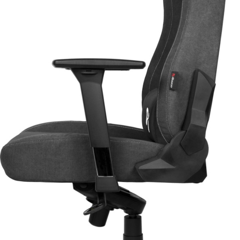 Arozzi Vernazza Soft Fabric Υφασμάτινη Καρέκλα Gaming με Ρυθμιζόμενα Μπράτσα Dark Grey