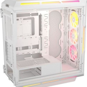 Corsair ICUE LINK 5000T LX RGB Gaming Midi Tower Κουτί Υπολογιστή με Πλαϊνό Παράθυρο Λευκό