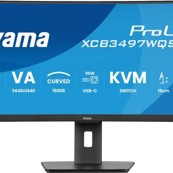 Iiyama Prolite XCB3497WQSNP-B1 Ultrawide VA Curved Monitor 34