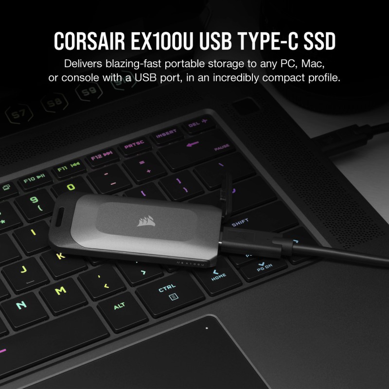 Corsair EX100U USB 3.2 / USB-C Εξωτερικός SSD 4TB 2.5