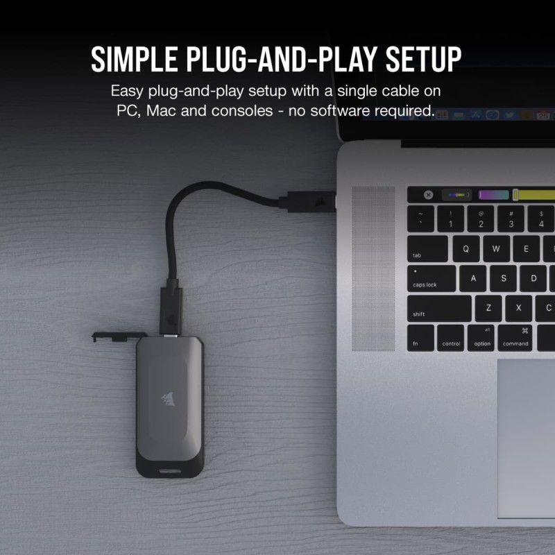 Corsair EX100U USB 3.2 / USB-C Εξωτερικός SSD 4TB 2.5