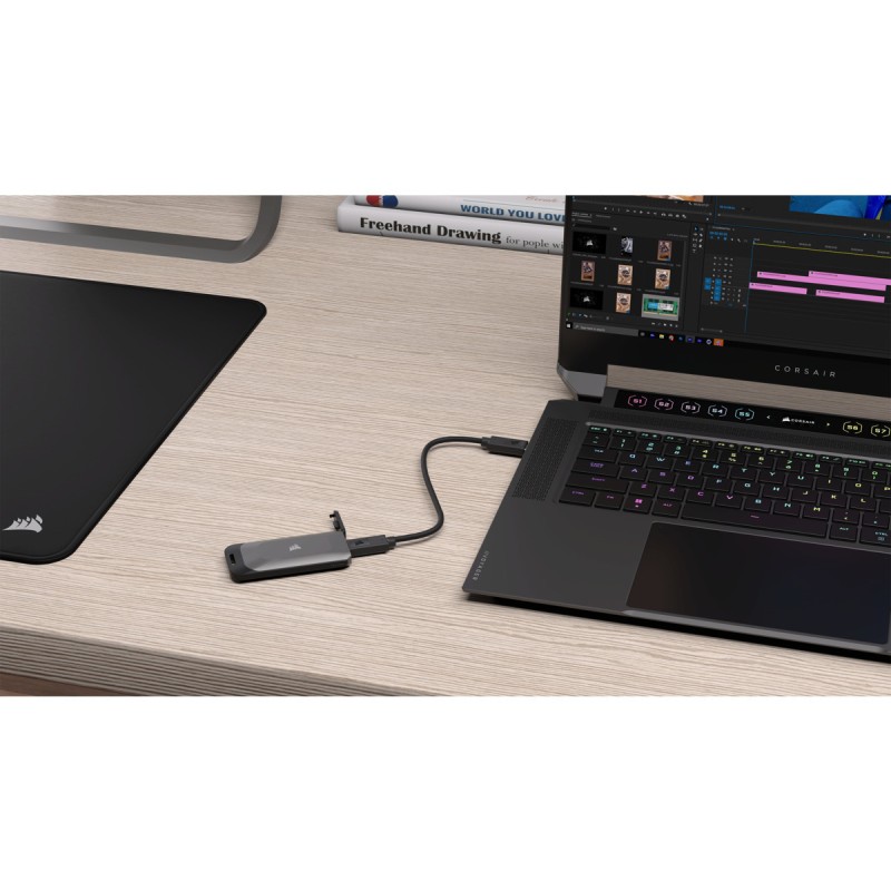 Corsair EX100U USB 3.2 / USB-C Εξωτερικός SSD 4TB 2.5