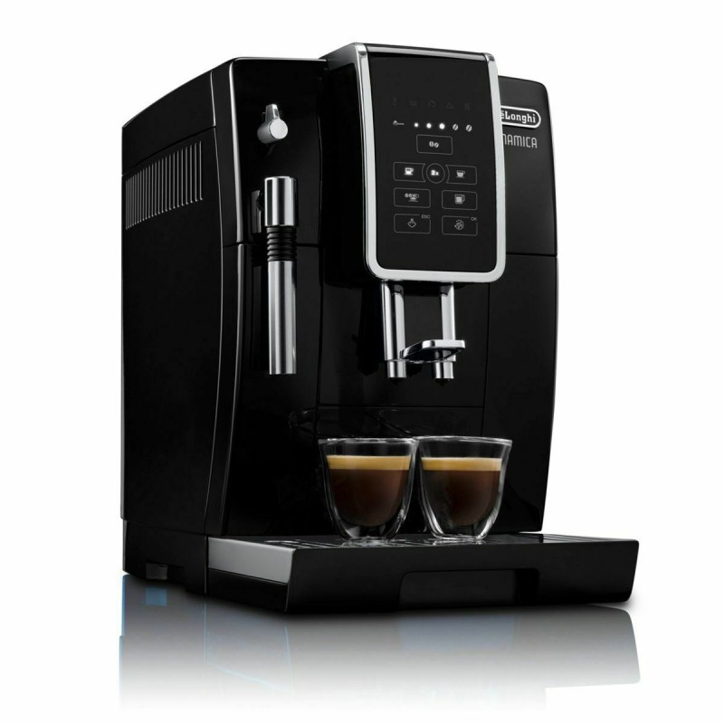 De'Longhi Dinamica Αυτόματη Μηχανή Espresso 1450W Πίεσης 15bar με Μύλο Άλεσης Μαύρη