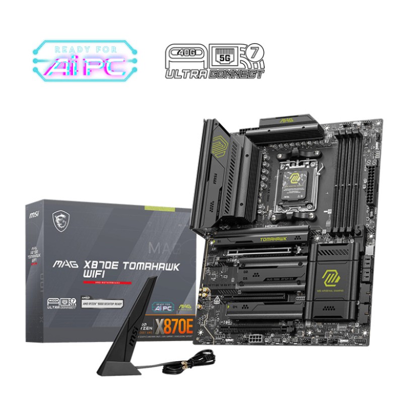 MSI MAG X870E Tomahawk WIFI Motherboard ATX με AMD AM5 Socket