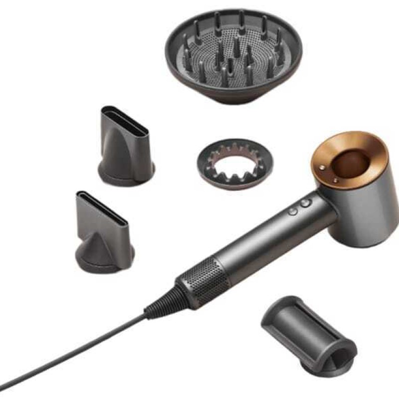 Dyson HD07 Supersonic Ionic Επαγγελματικό Πιστολάκι Μαλλιών με Φυσούνα 1600W Nickel / Copper 389922-01