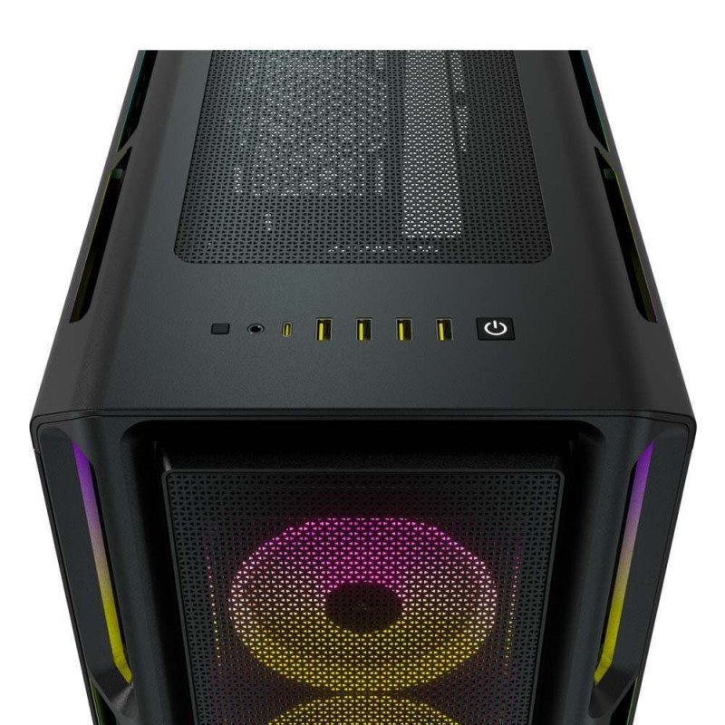 Corsair ICUE 5000T RGB Gaming Midi Tower Κουτί Υπολογιστή με Πλαϊνό Παράθυρο Μαύρο