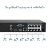 TP-LINK v1 Καταγραφικό NVR 8 Καναλιών με Ανάλυση Full HD+ VIGI NVR1008H-8MP