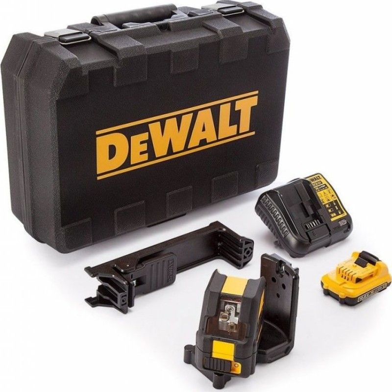 Dewalt DCE0811D1G Αυτορυθμιζόμενο Γραμμικό Αλφάδι Laser Πράσινης Δέσμης 10.8V με Εύρος Εργασίας 30m