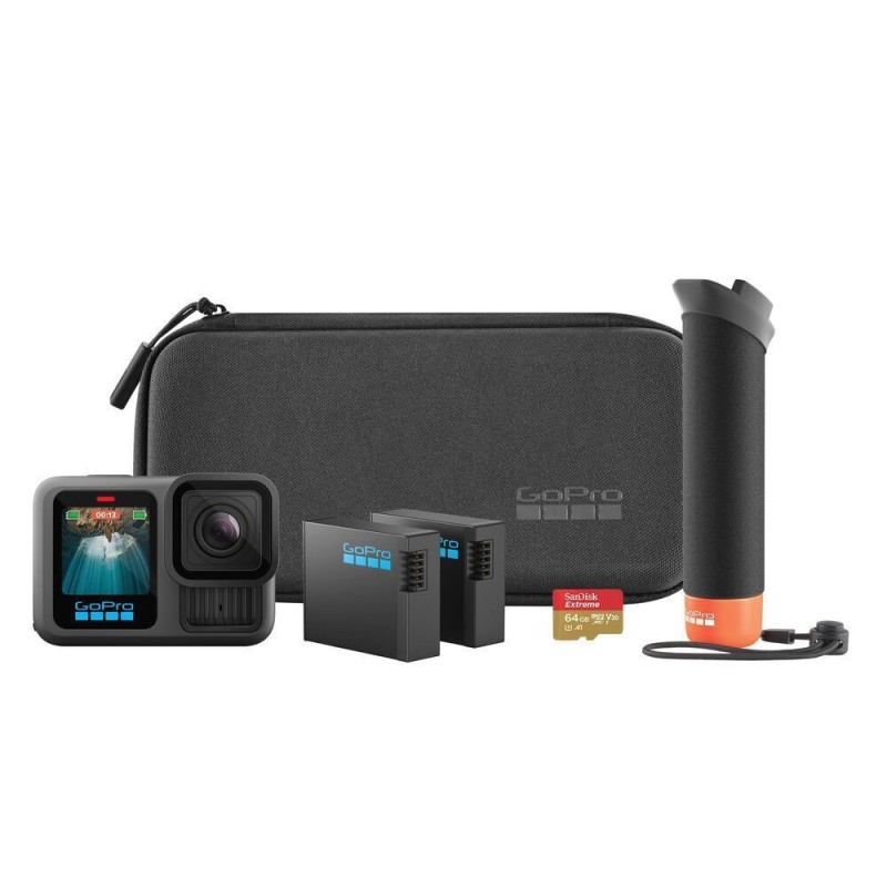 GoPro HERO13 Action Camera 5K Λήψης 360° Υποβρύχια Accessory Bundle με Οθόνη 2.27